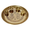 7inch Puja Thali in Brass | Made in India